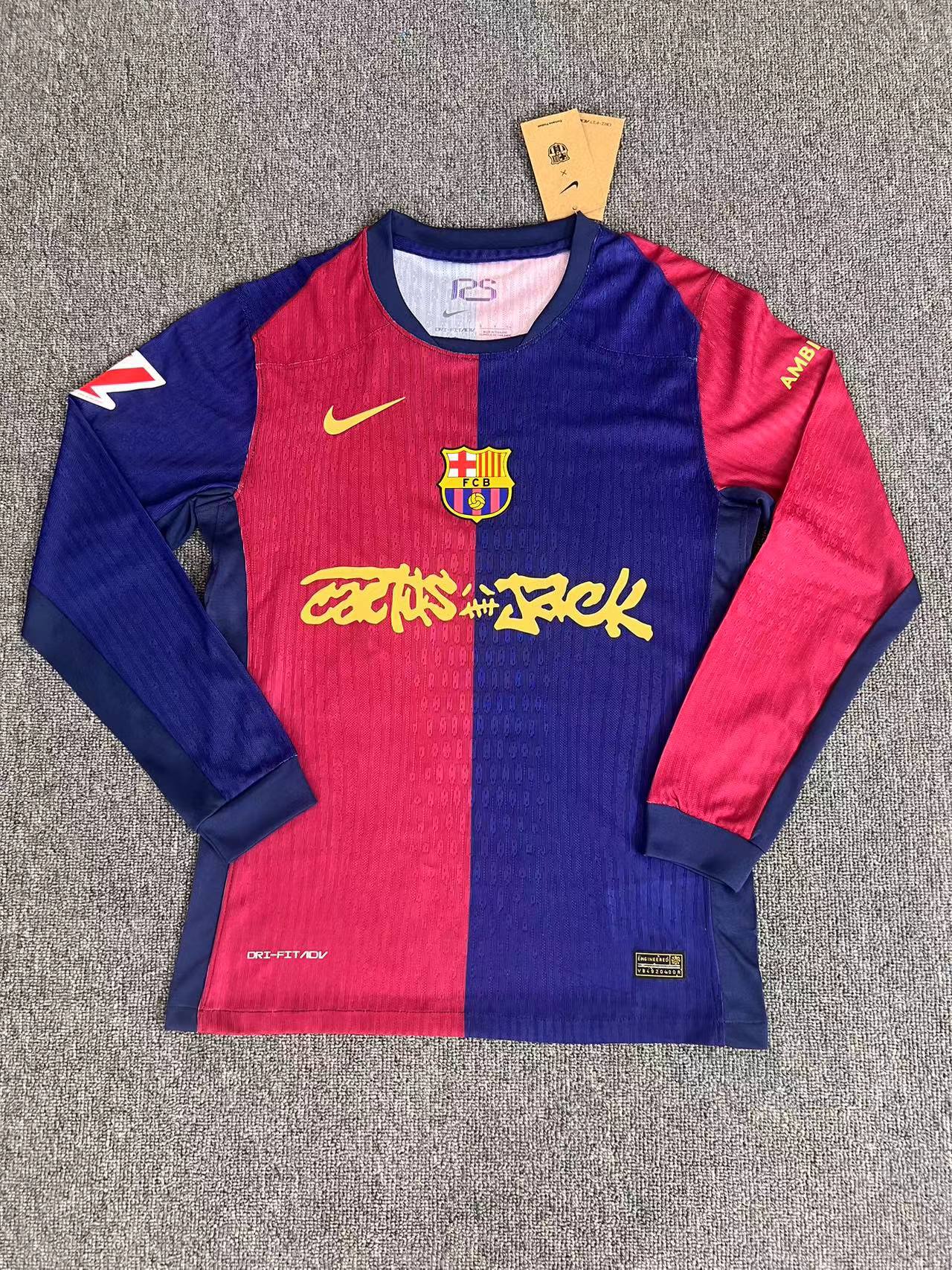 Barcelona 2025/26 Travis Scott Authentic Player Long Sleeve [Slim Fit]