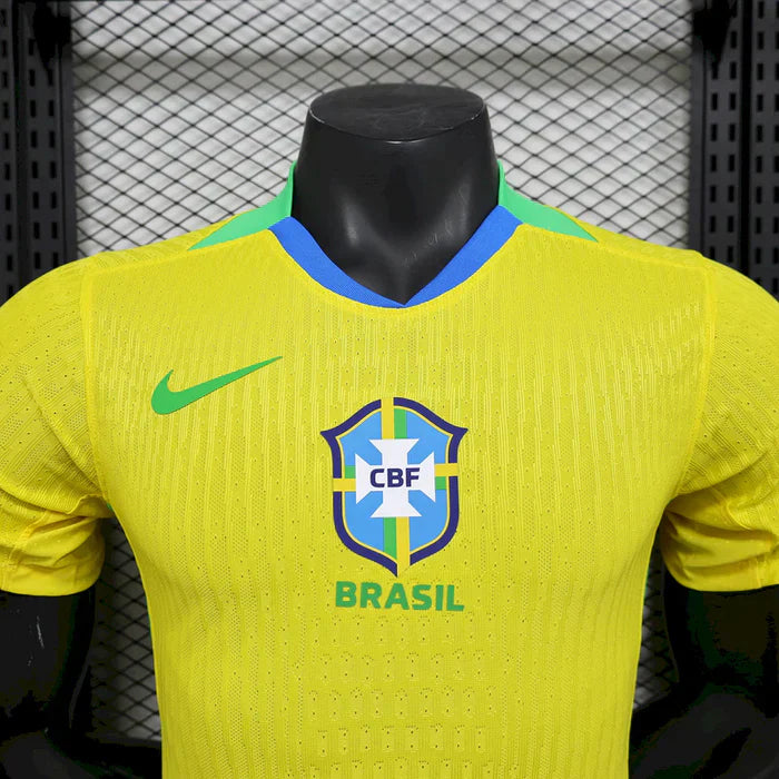 Brazil 2025/26 Home Jersey Player Version | Authentic Slim Fit