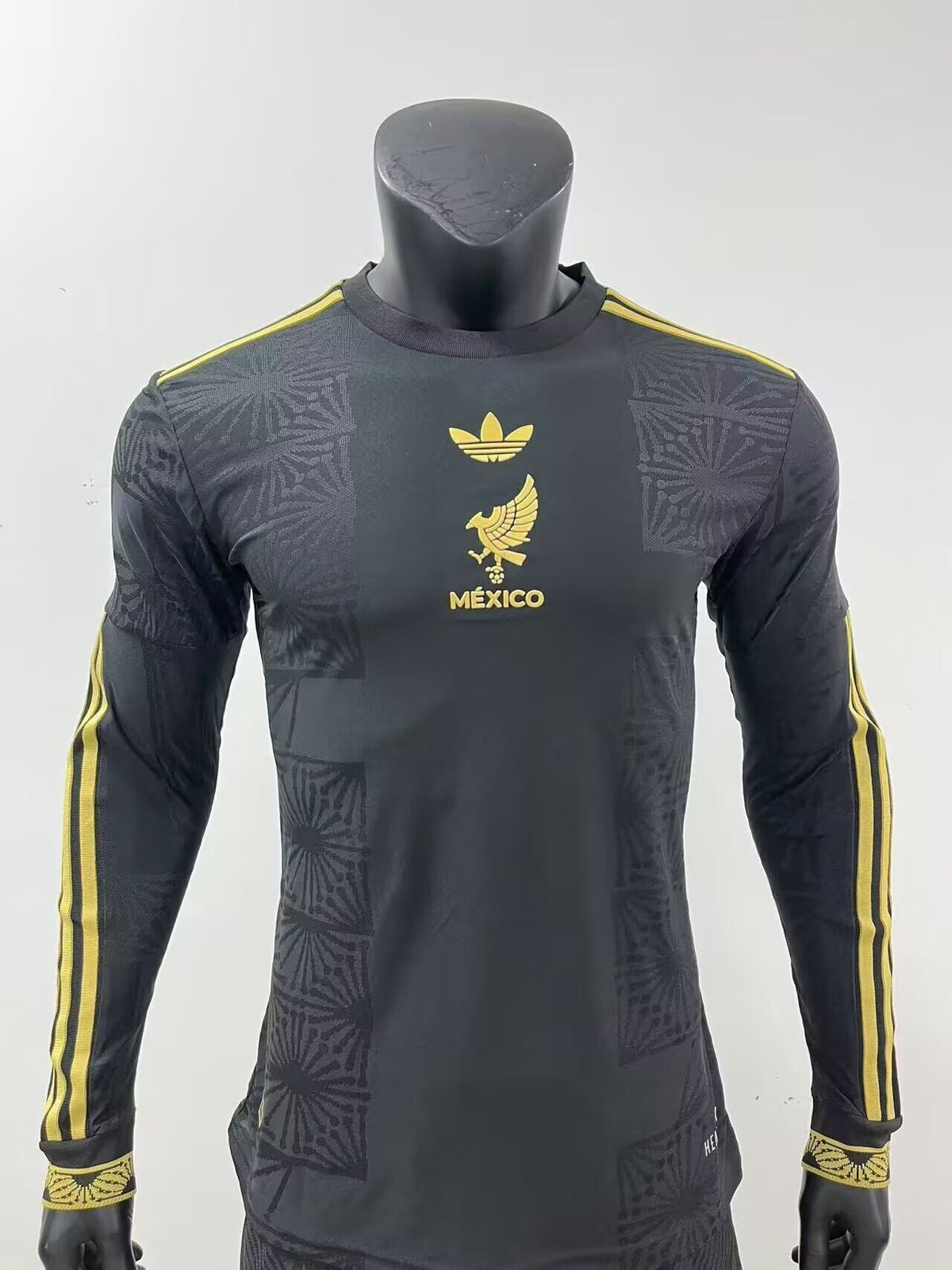 Mexico Authentic Player Edition Especial Gold Cup Shirt 2025 Long Sleeve - Slim Fit