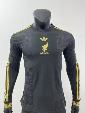 Mexico Authentic Player Edition Especial Gold Cup Shirt 2025 Long Sleeve - Slim Fit
