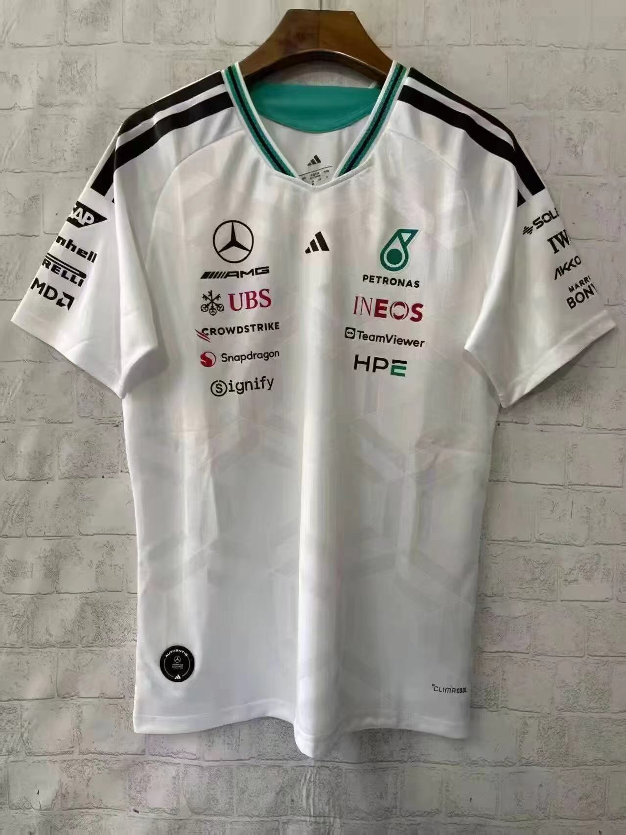 Mercedes Adidas 2026 Driver Tee White F1
