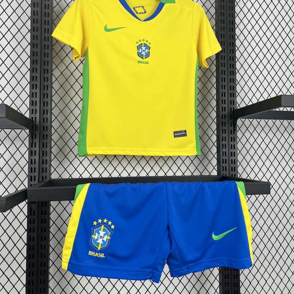 Brazil 2025/26 Home Kids Kit Brasil