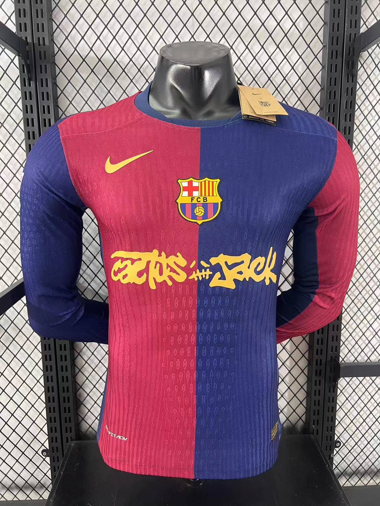 Barcelona 2025/26 Travis Scott Authentic Player Long Sleeve [Slim Fit]