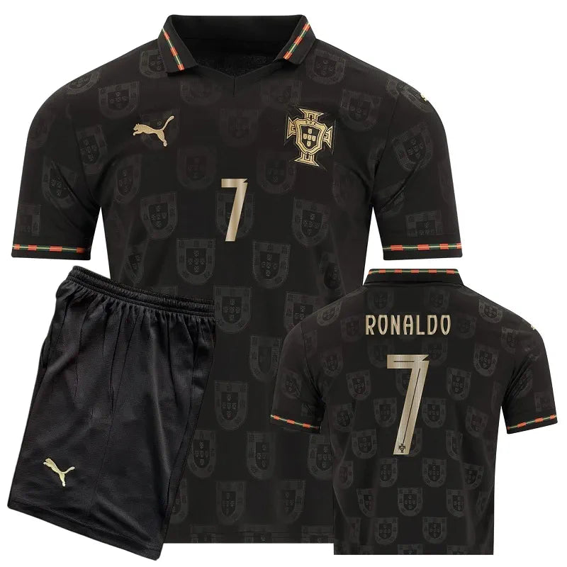 Portugal Pantera Negra 2026 Kit Kids Ronaldo #7