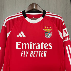 Long Sleeve 2025/26 Benfica Home Jersey