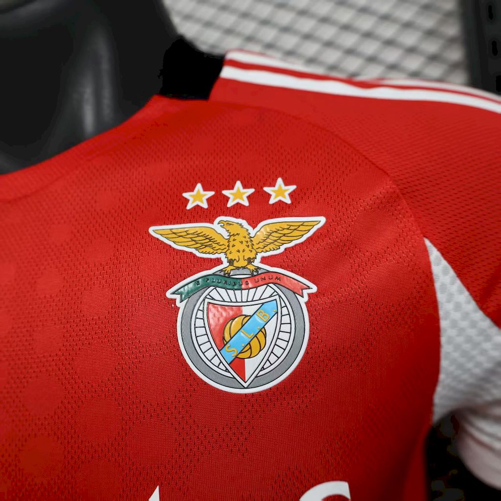 Benfica 2025/26 Home Jersey Player Version - Authentic Player [Slim Fit] Player [Slim Fit] Player [Slim Fit] Slim Fit