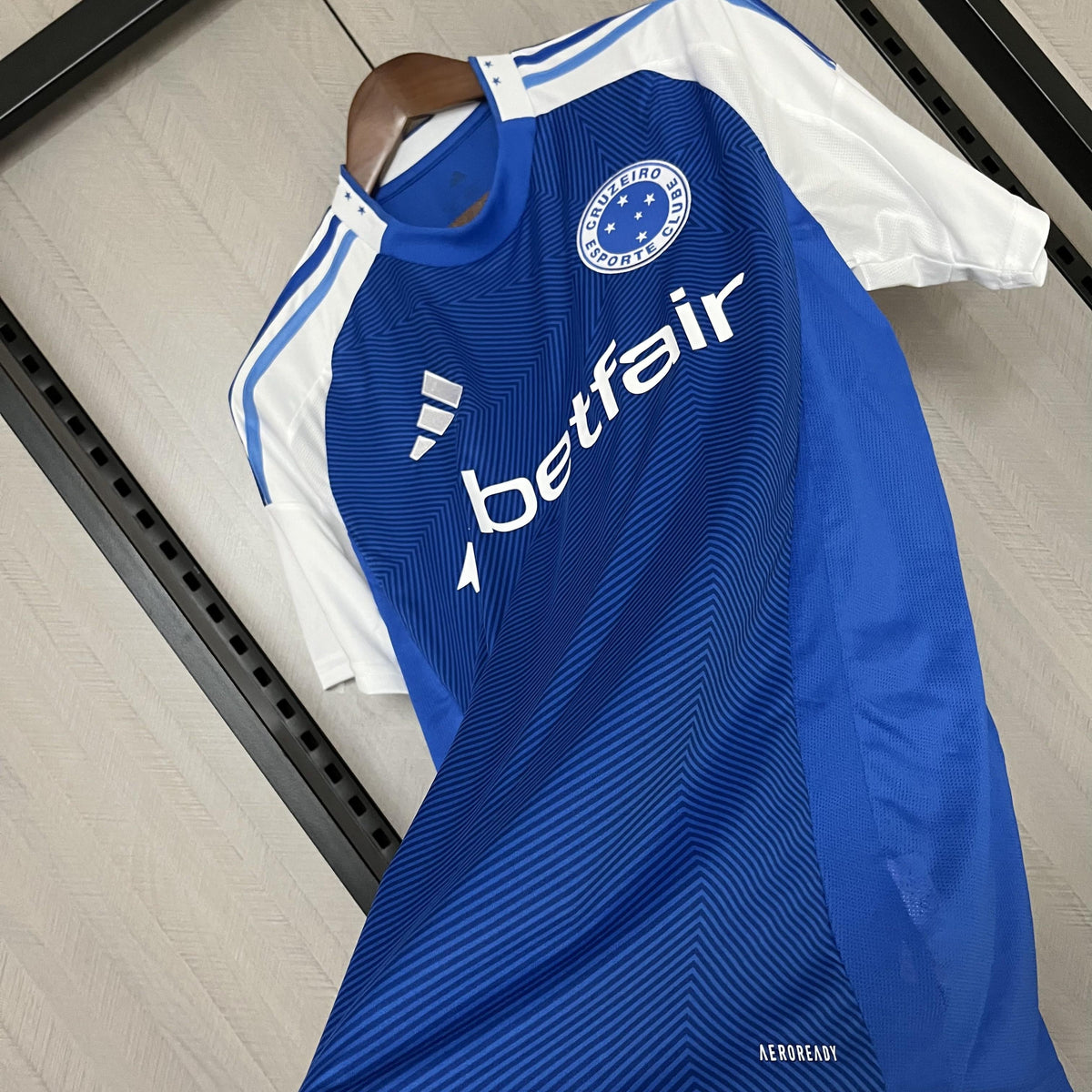 Cruzeiro 2025 Home  Fan Version com Patch Sudamericana