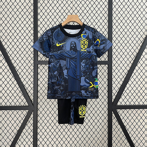 Brazil Special Edition Kit Kids - Cristo Redentor Black