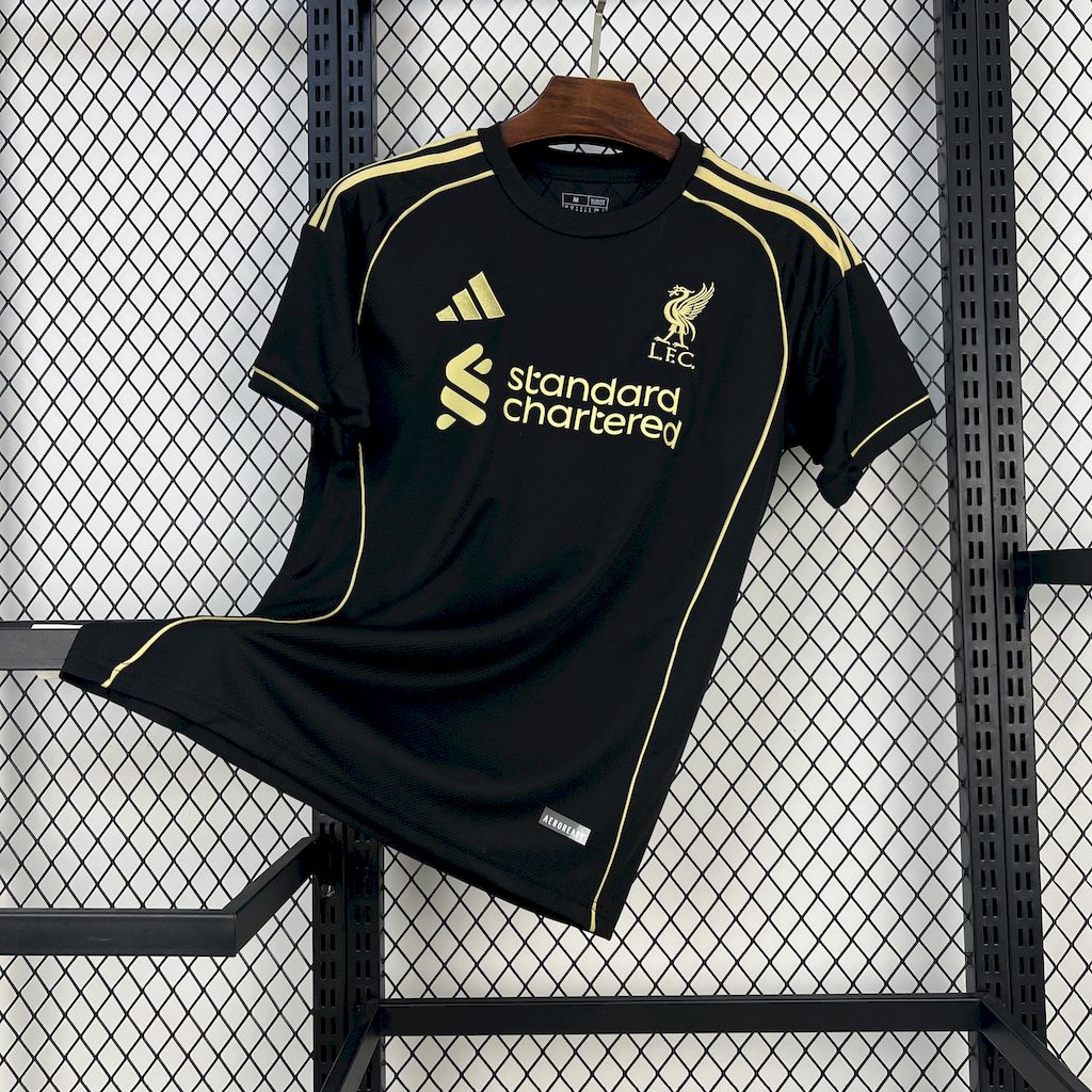 Liverpool 2025/26 Black Gold Edition Jersey