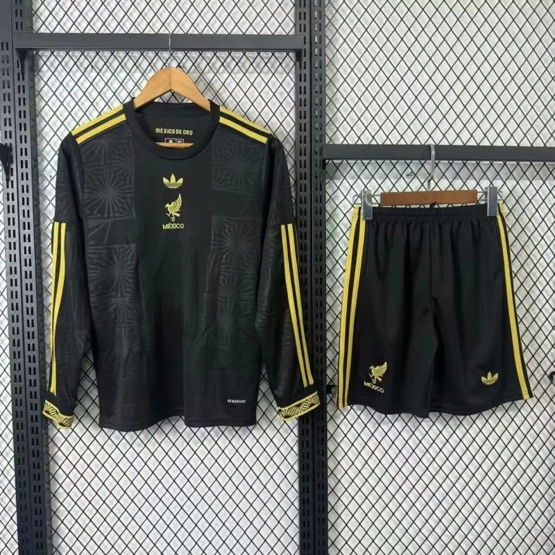 Mexico Gold 2025/26 Long Sleeve Kit Kids