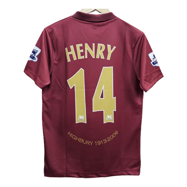 Arsenal Henry 2005-06 Embroidery Home Jersey Retro Collection