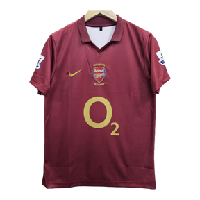Arsenal Henry 2005-06 Embroidery Home Jersey Retro Collection
