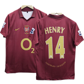 Arsenal Henry 2005-06 Embroidery Home Jersey Retro Collection