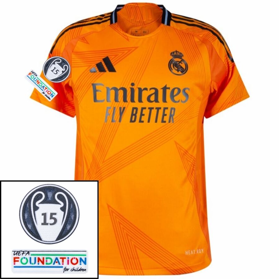 Real Madrid Modric 10 Away Fan Jersey 2024/25 Patches UCL UEFA Foundation (Official Printing)