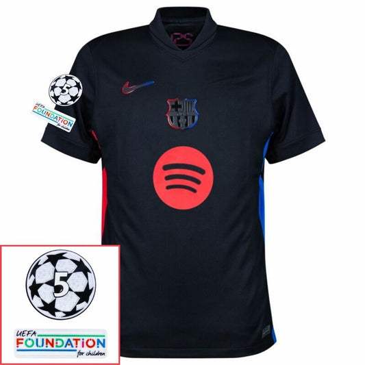 Barcelona Away 2024/25 Patches UCL UEFA Foundation (Official Printing)
