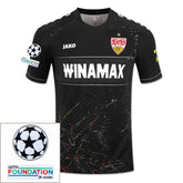 VfB Stuttgart Third Fan Jersey 2024/25 Patches UCL UEFA Foundation (Official Printing)