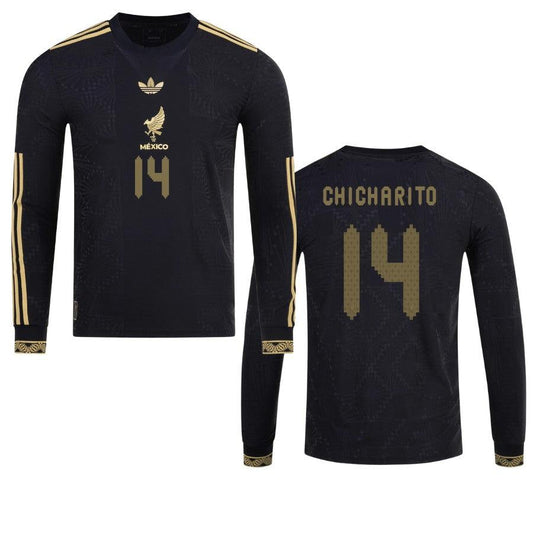 Mexico Chicharito 2025 Special Edition Long Sleeve Authentic Player [Slim Fit] Player [Slim Fit] Player [Slim Fit] Player Third Jersey by adidas
