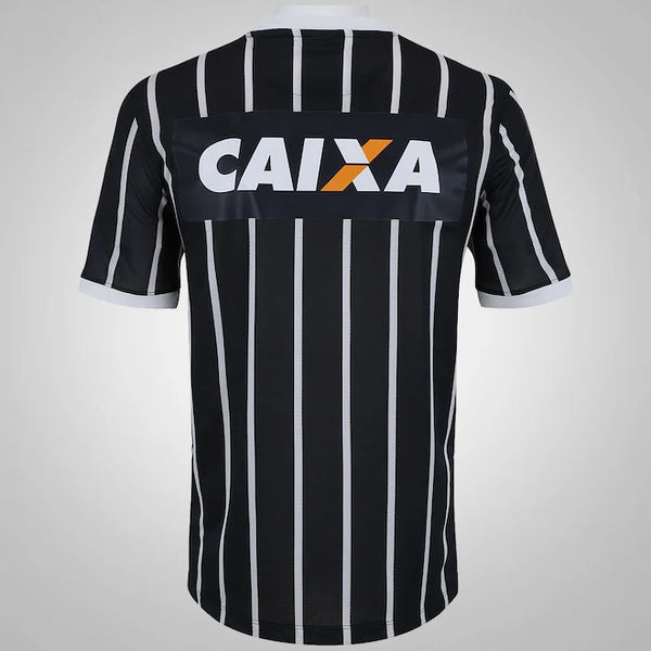 Camisa Retrô Corinthians Reserva 2013 Preta/Branca Masculina
