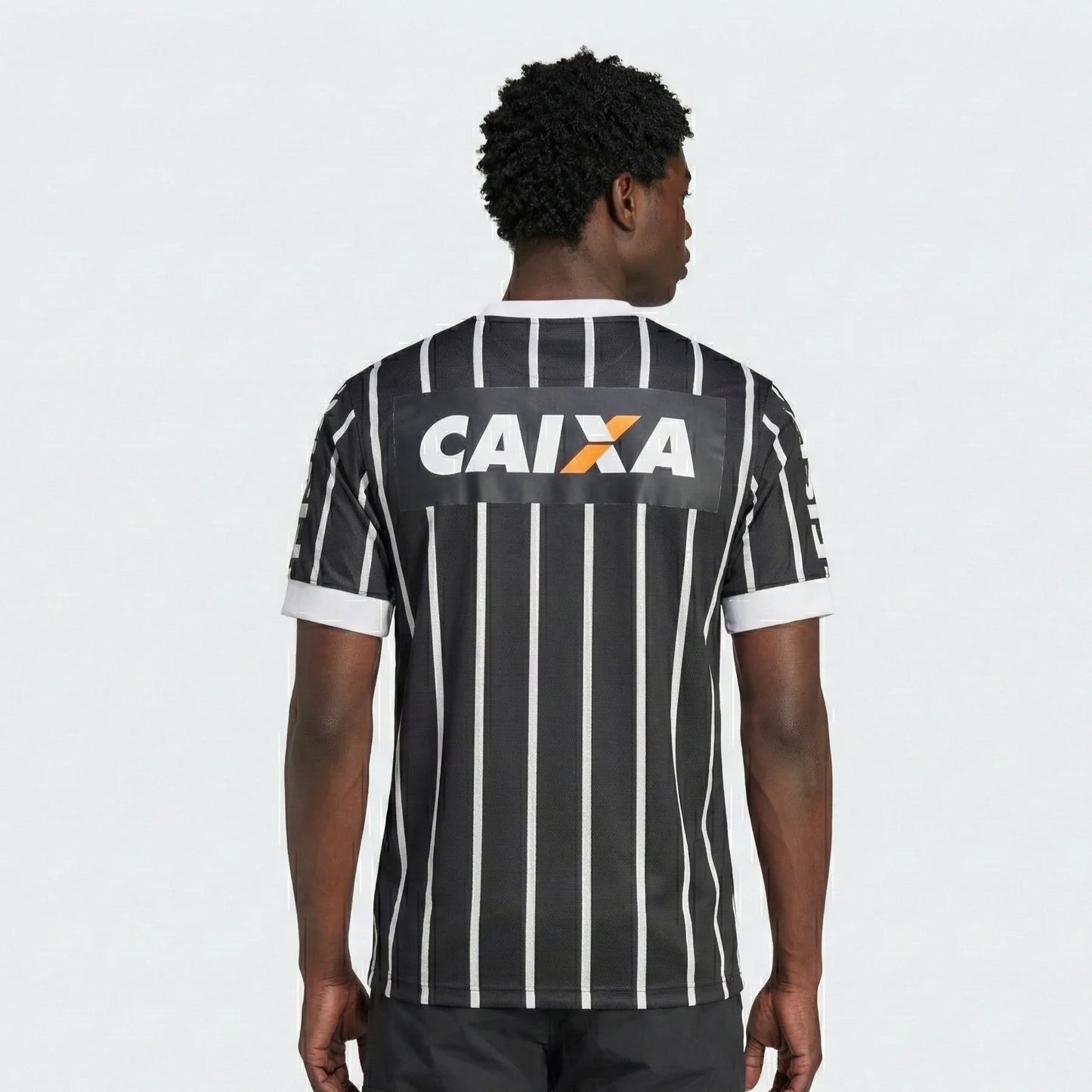 Camisa Retrô Corinthians Reserva 2013 Preta/Branca Masculina