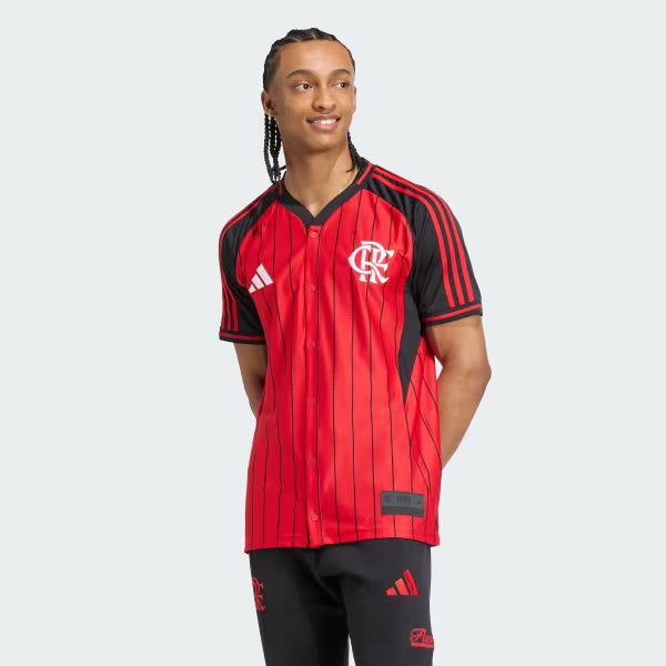 Flamengo Home Jersey 2025/26 - Version Baseball US Pack [Slim Fit]
