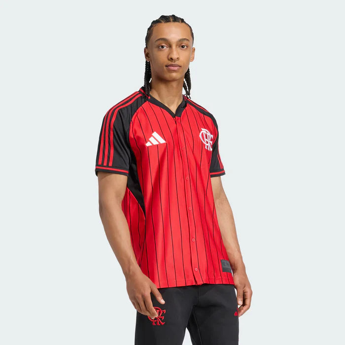 Flamengo Home Jersey 2025/26 - Version Baseball US Pack [Slim Fit]