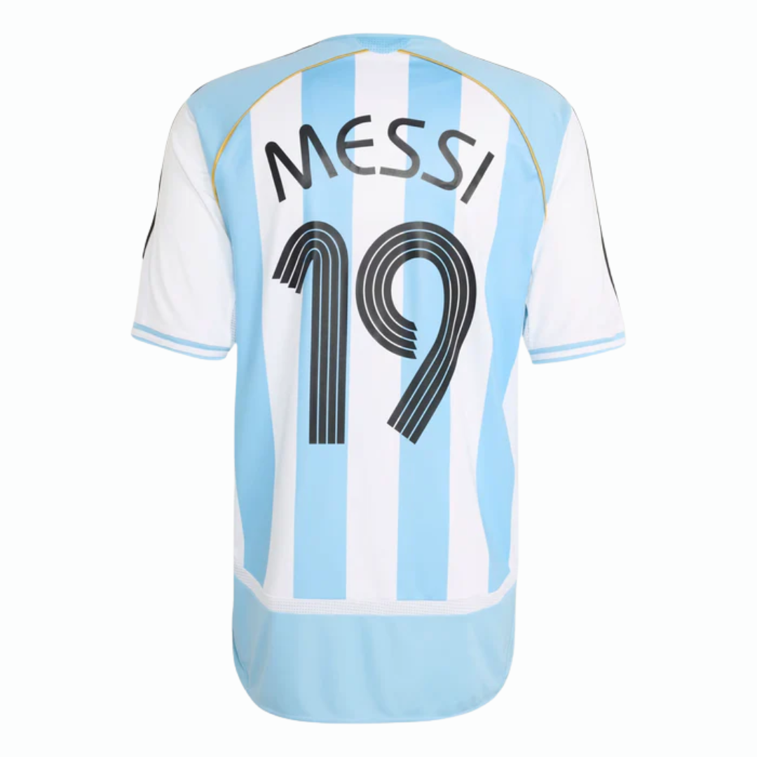 Argentina Home Jersey 2006 Messi #19 - Retro