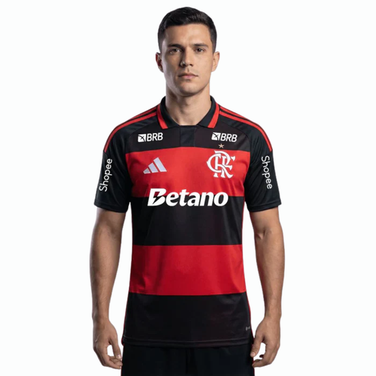 Flamengo Home Authentic Player 2026 - [Slim Fit] Full Sponsor