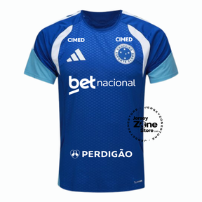 Camisa Adidas Cruzeiro Treino Atleta 2026 - com Patrocínios
