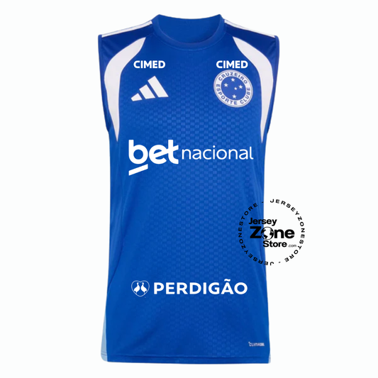 Regata Adidas Cruzeiro Treino 2026 - com Patrocínios