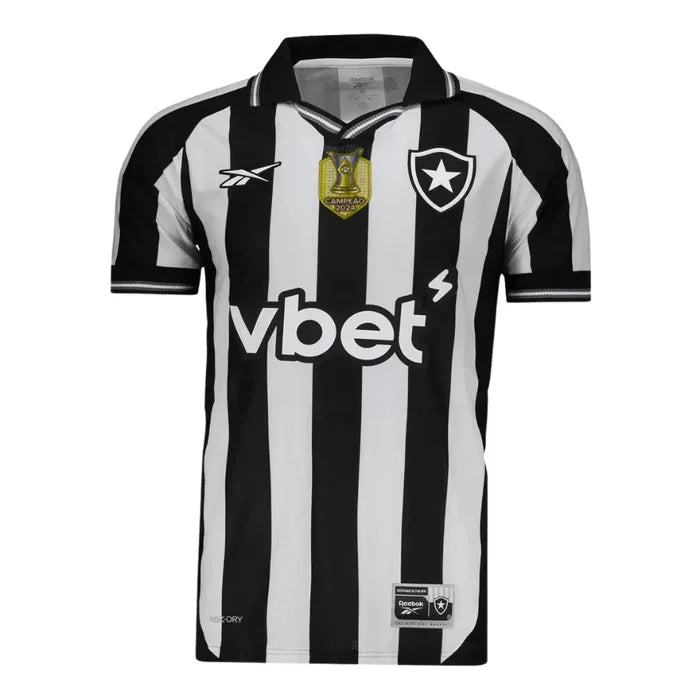 Botafogo Home Fan Jersey 2025/26 Patch Campeão Brasileirão 2024