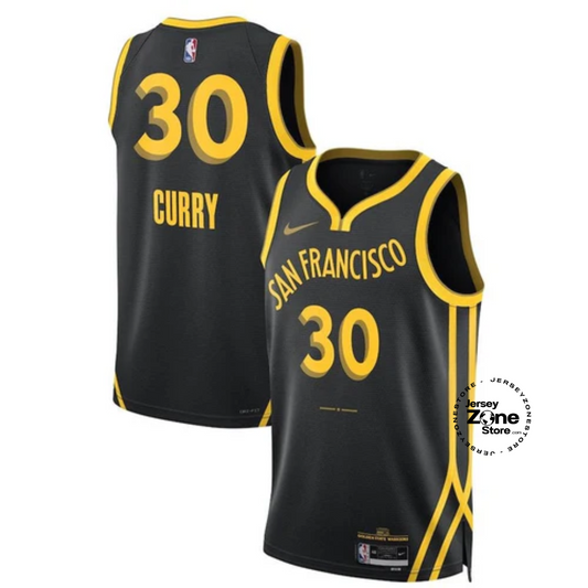 Stephen Curry Golden State Warriors Unisex 23/24 NBA Jersey - Black - City Edition