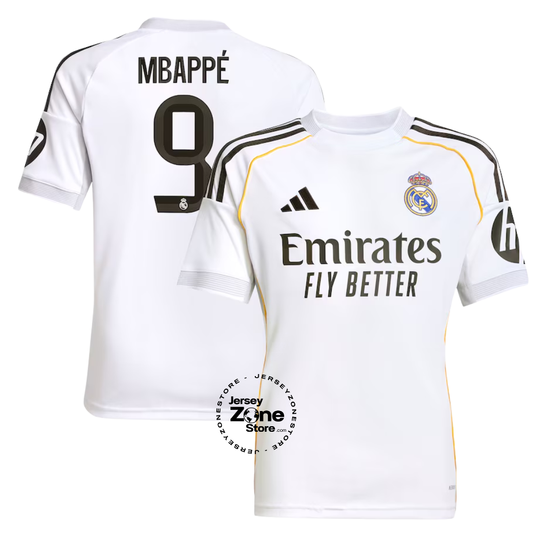 Real Madrid Home Jersey 2025/26 - Kylian Mbappé #9