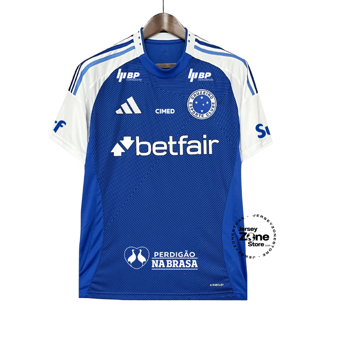 Cruzeiro 2025 Home  Fan Version ALL Sponsor