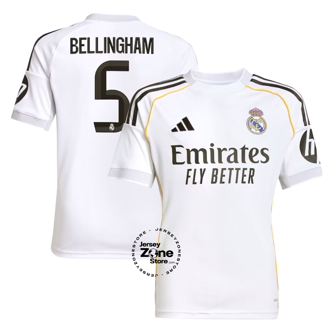 Real Madrid Home Jersey 2025/26 - Bellingham #5