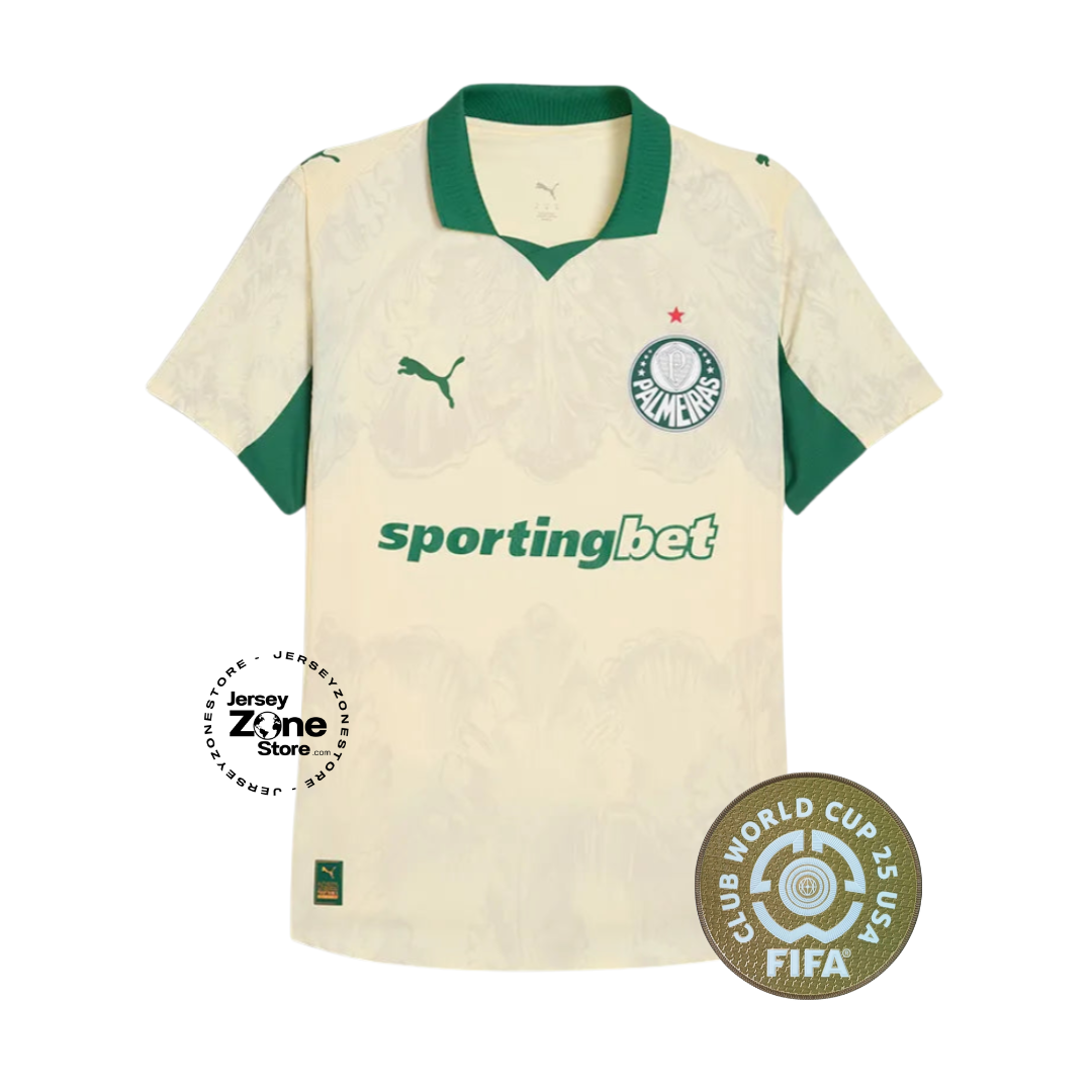 Palmeiras Away Fan Jersey Sponsor  2025 Club World Cup