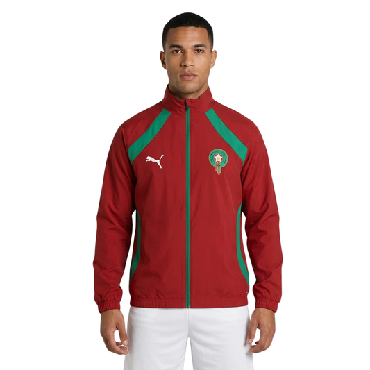 Morocco 2026 Reversible Jacket Windbreaker - Red & Green