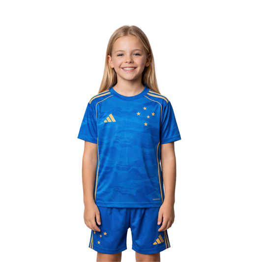 Conjunto Infantil adidas Cruzeiro 2025/26 Third Menina