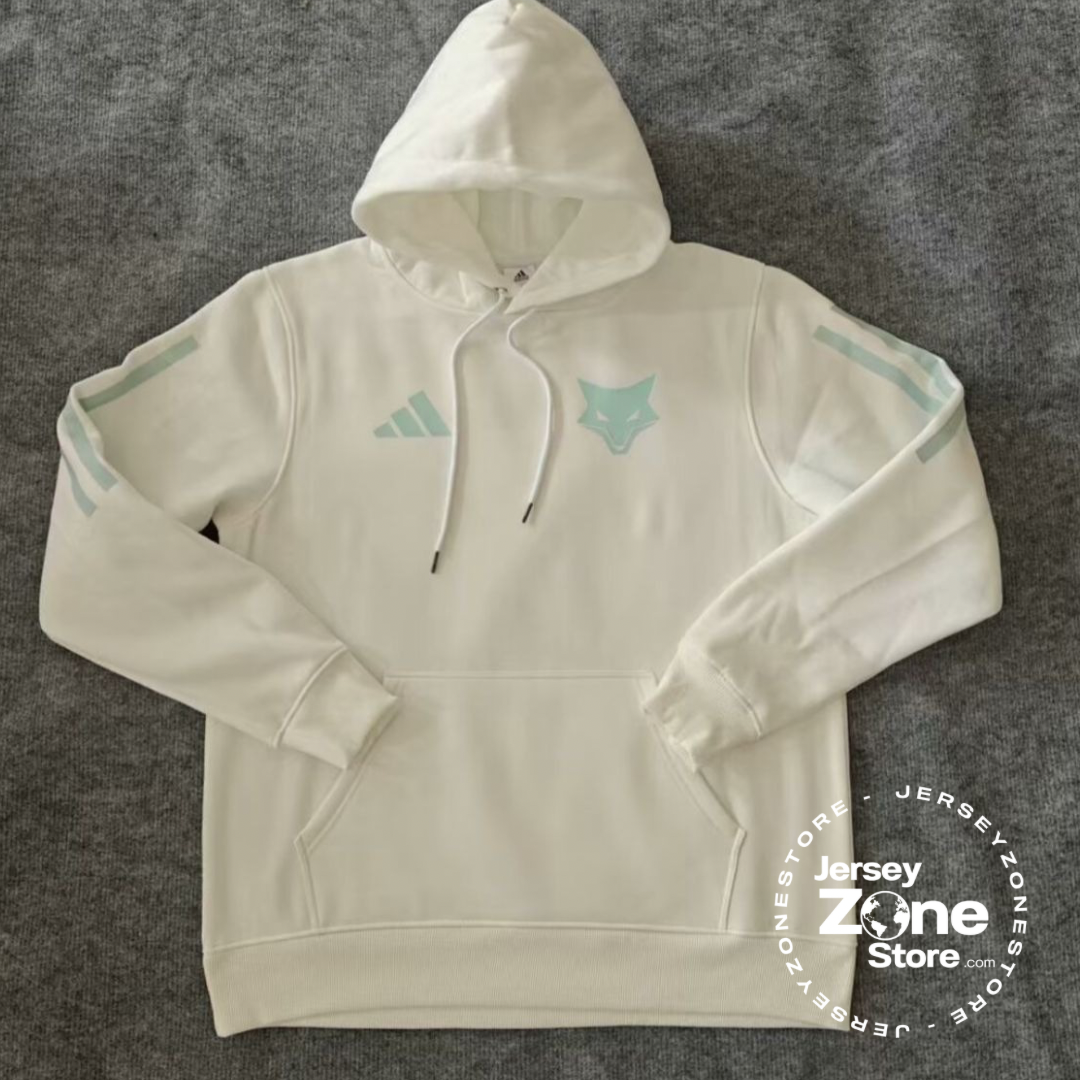 Moleton Cruzeiro 2025/26 Branco/Azul Claro