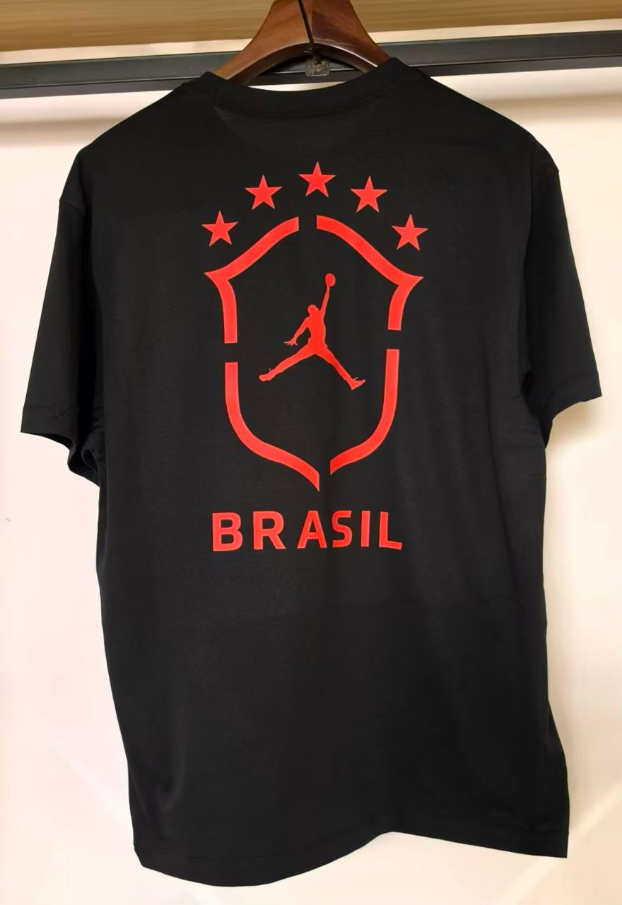 Brazil Air Jordan 85 Oversized Red-Black - Jersey Zone