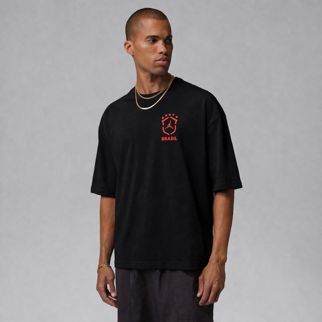 Brazil Air Jordan 85 Oversized Red-Black - Jersey Zone