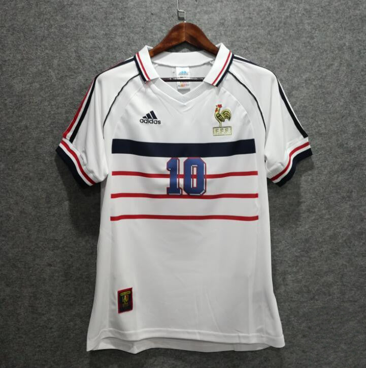 France 1998 World Cup Zidane #10 Away