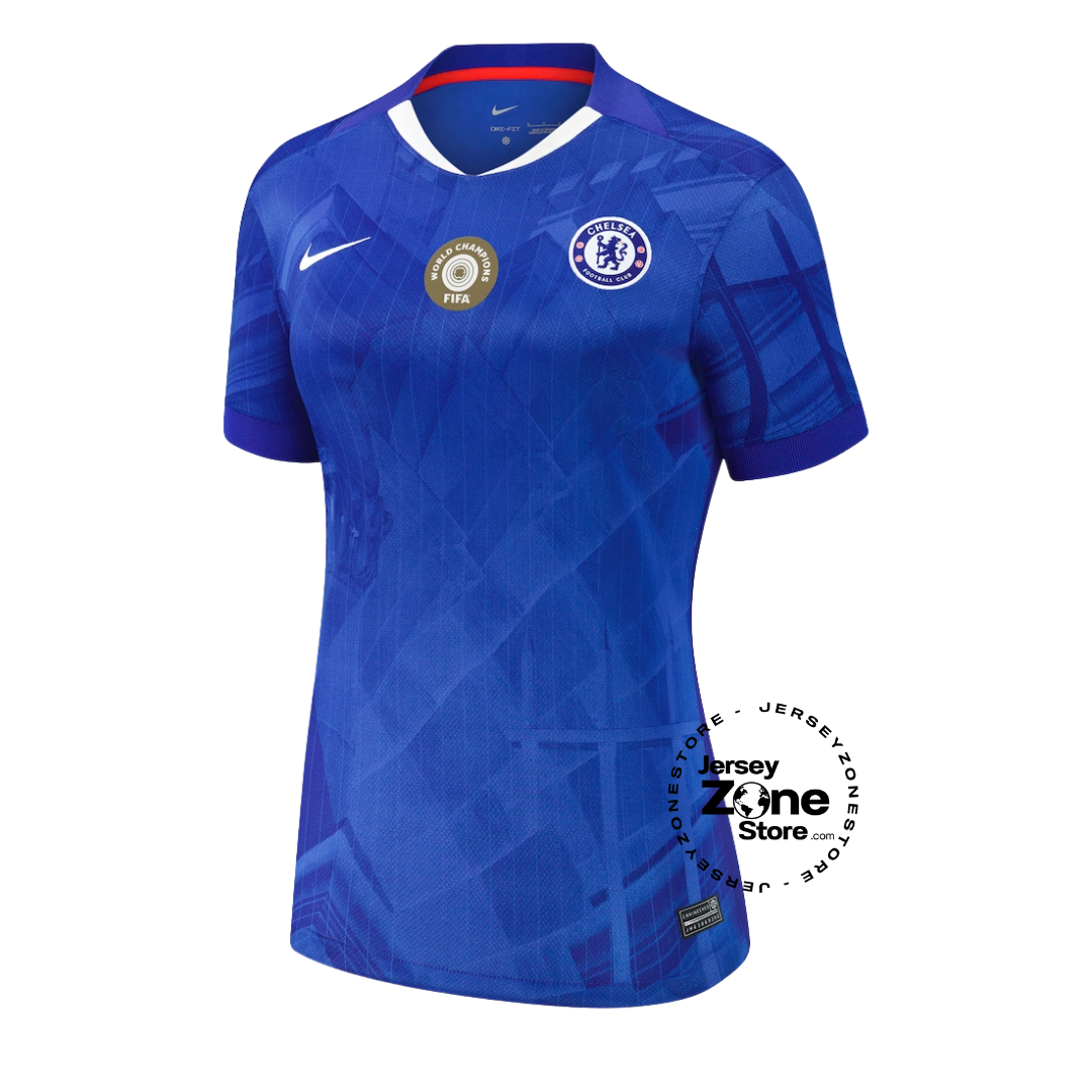 Chelsea Home Women 2025-26 World Champions 25 printing