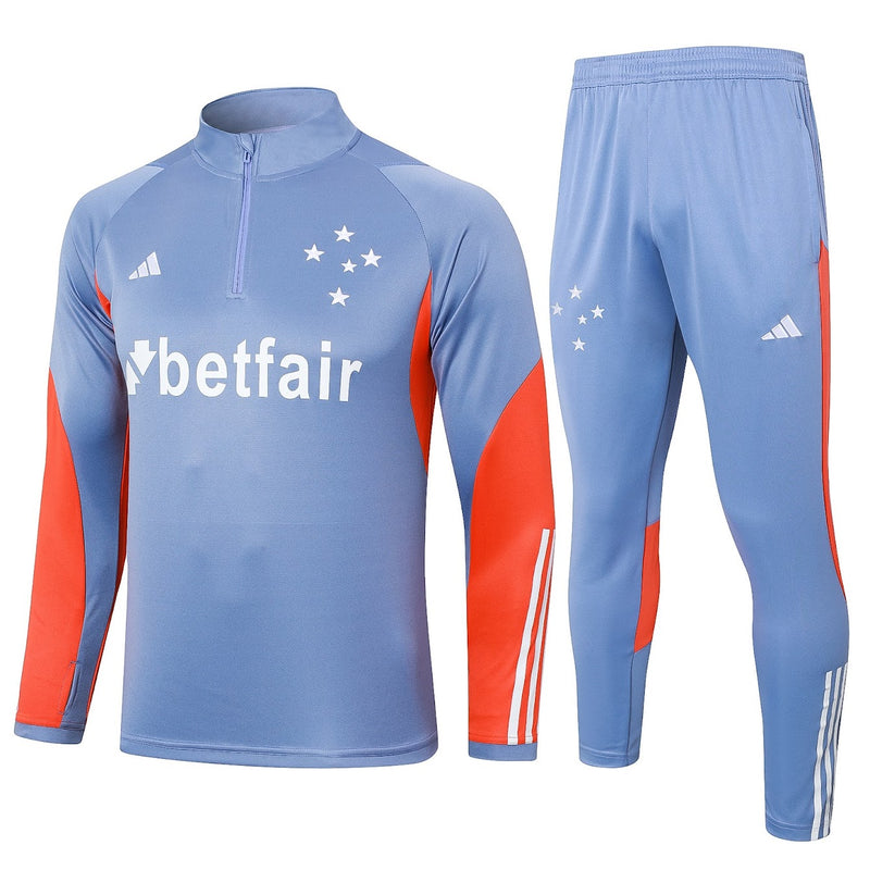 Cruzeiro Treino Conjunto Camisa Azul + Calça - Adidas