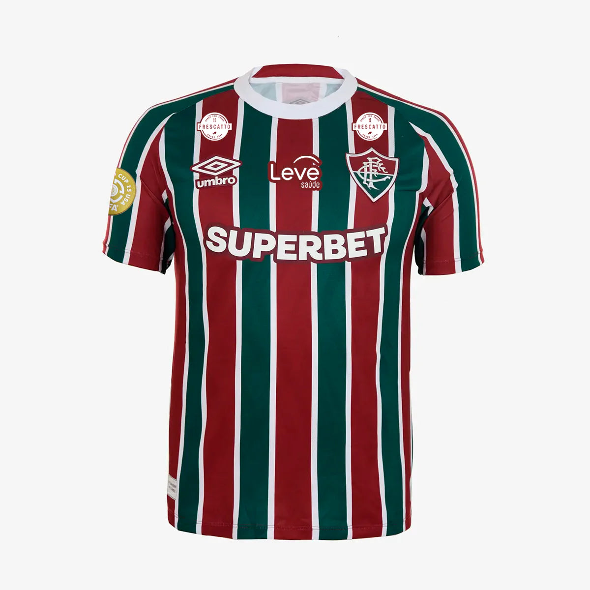 Camisa Umbro Fluminense 2025/26 I - All Sponsor e Patch Mundial