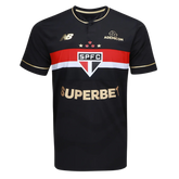 Camisa Sao Paulo Tricolor Third 25/26 - Preta - Fan version
