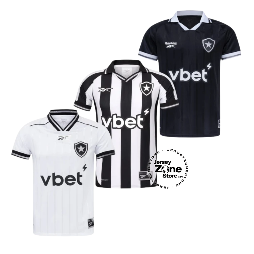 Combo 3 Mantos do Botafogo 2025 - Fan Version