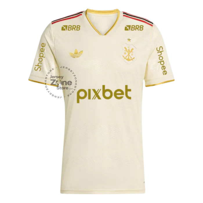 Manto Flamengo Jogo 3 2025/26 – Fan version All Sponsor #8 Saúl