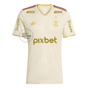 Manto Flamengo Jogo 3 2025/26 – Fan version All Sponsor #8 Saúl