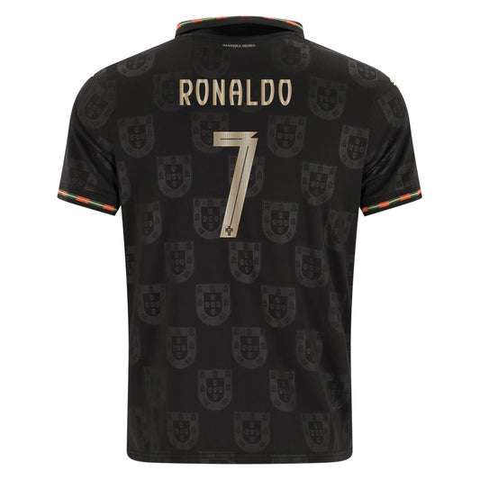 Portugal Pantera Negra Special Edition 2025 Fan Jersey #7 Ronaldo