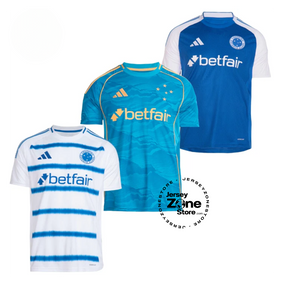Cruzeiro Home, Away e Third 2025/26 - Kit 3 - Fan Version